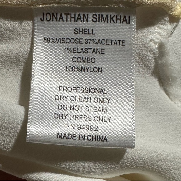 Jonathan Simkhai Asymmetrical White Lace Skirt Size M - Picture 5 of 6